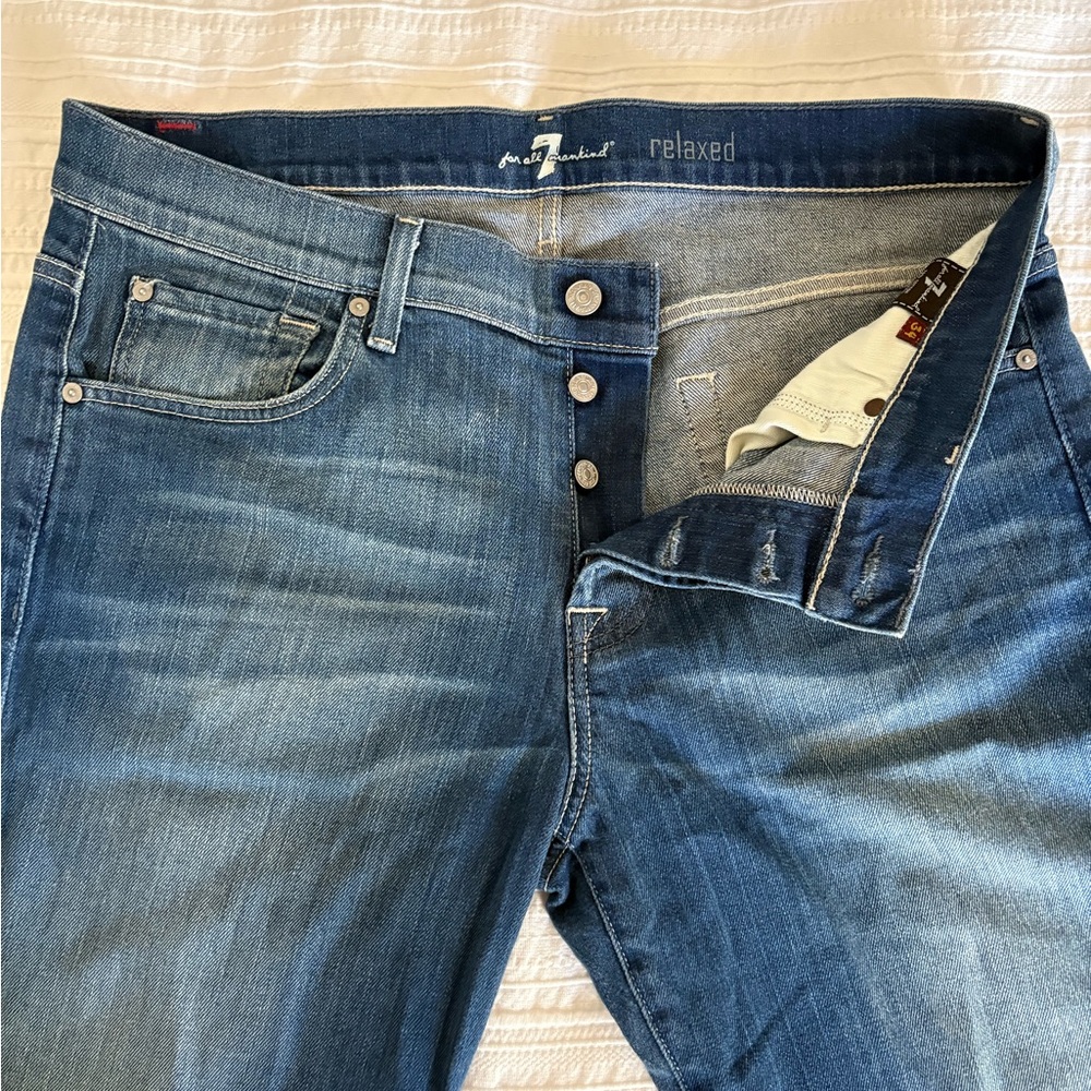 7 For All Mankind Men's Relaxed Denim Jeans - Picture 2 of 5